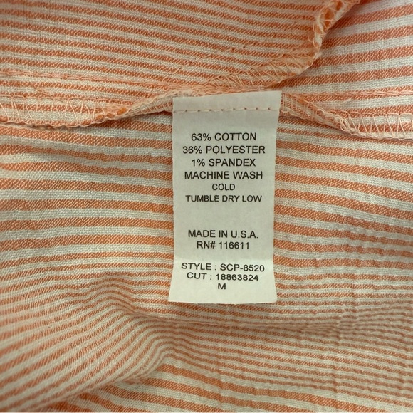 New! Self Contrast Freya Romper in Tangerine Stripes Size M and Large - Picture 9 of 10